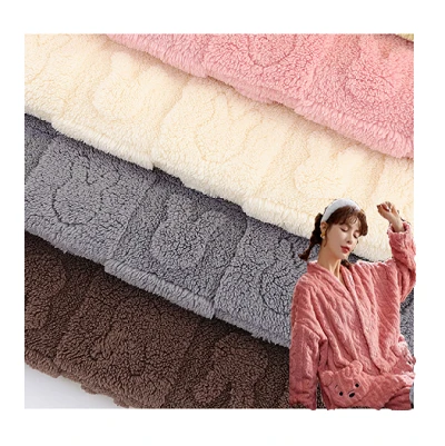3D Jacquard Sherpa gyapjú szövet