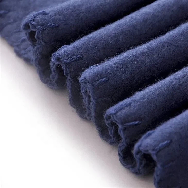 blue polar fleece blanket