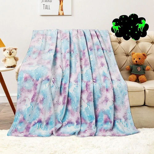 Dinosaur Flannel Luminous Blanket