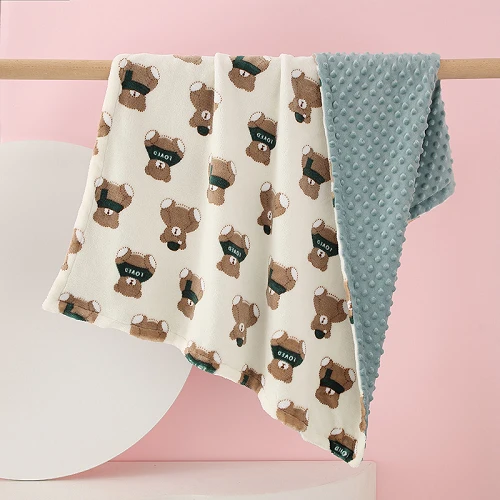 Kétrétegű Minky Dots takarók