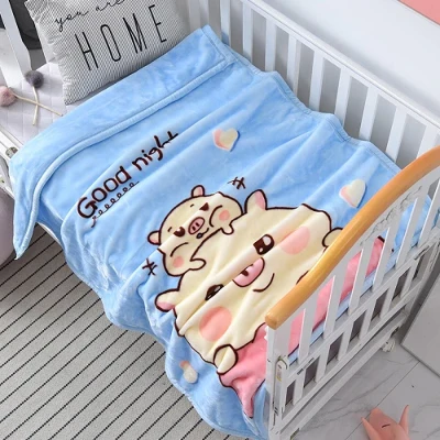 Double Layer Raschel Baby Blanket Double Layer Raschel Baby Blanket