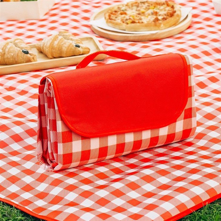 red picnic blanket