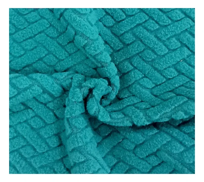 Jacquard Polar Fleece Drop-tűs szövet Polar Polár