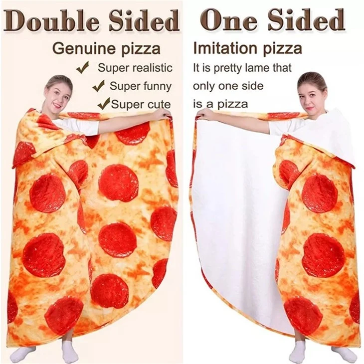 pizza flannel blanket in usa