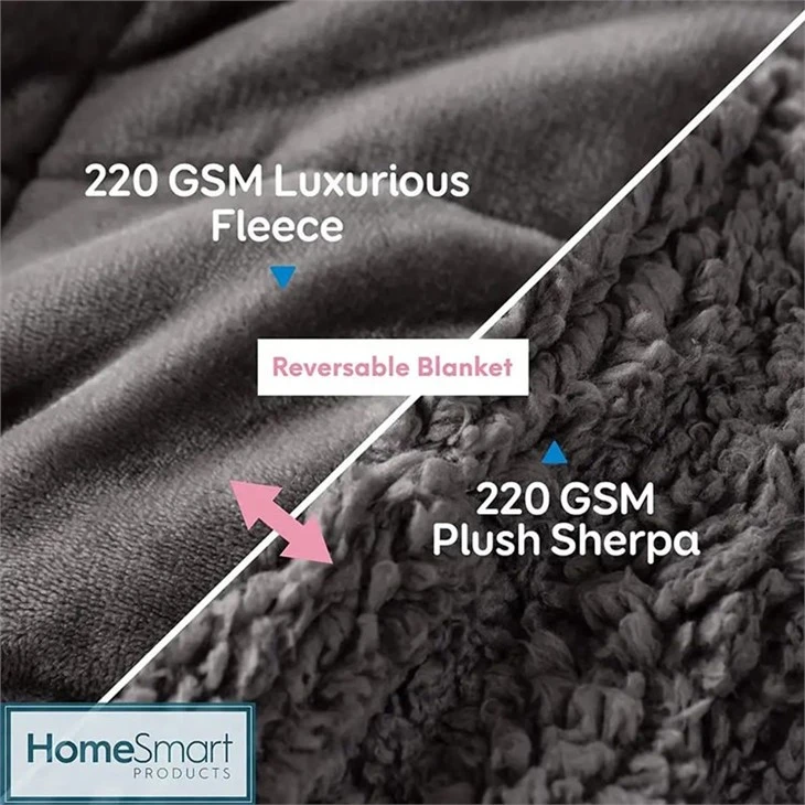 China 	Plush Sherpa Throw Blanket