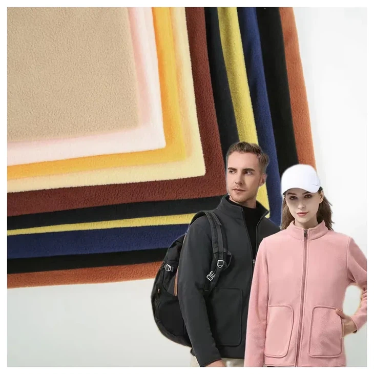 Polar Fleece Fabric Tela For Garment made in China     
