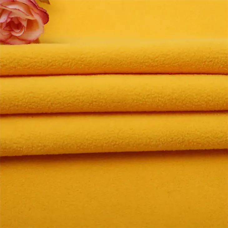 Sherpa Boucle Fleece Fabric Two Side Brush in stock