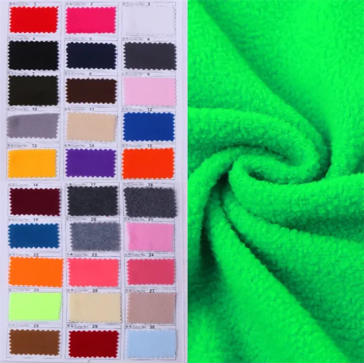 Sherpa Boucle Fleece Fabric Two Side Brush manufacturers