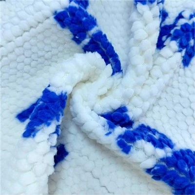 3D Jacquard Sherpa szövet takaróhoz