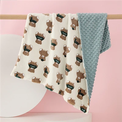 Kétrétegű Minky Dots takarók