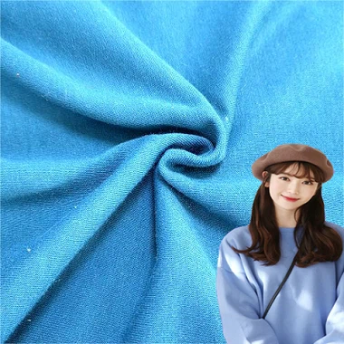 Tömör kötött szálcsiszolt frottír gyapjú