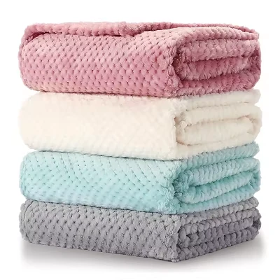 Waffle Jacquard korall takaró